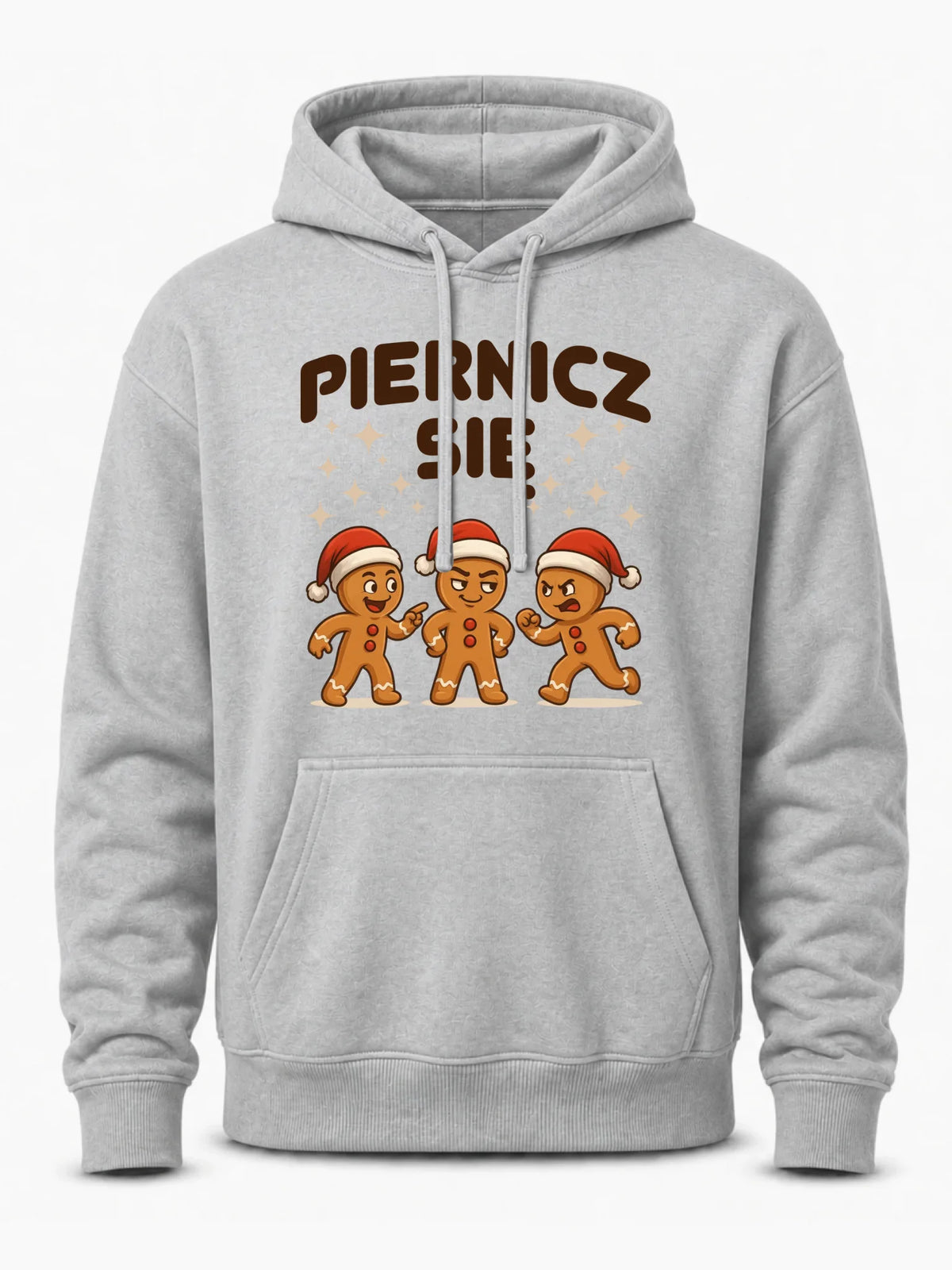 Bluza męska z kapturem świąteczna - Piernicz się BN149