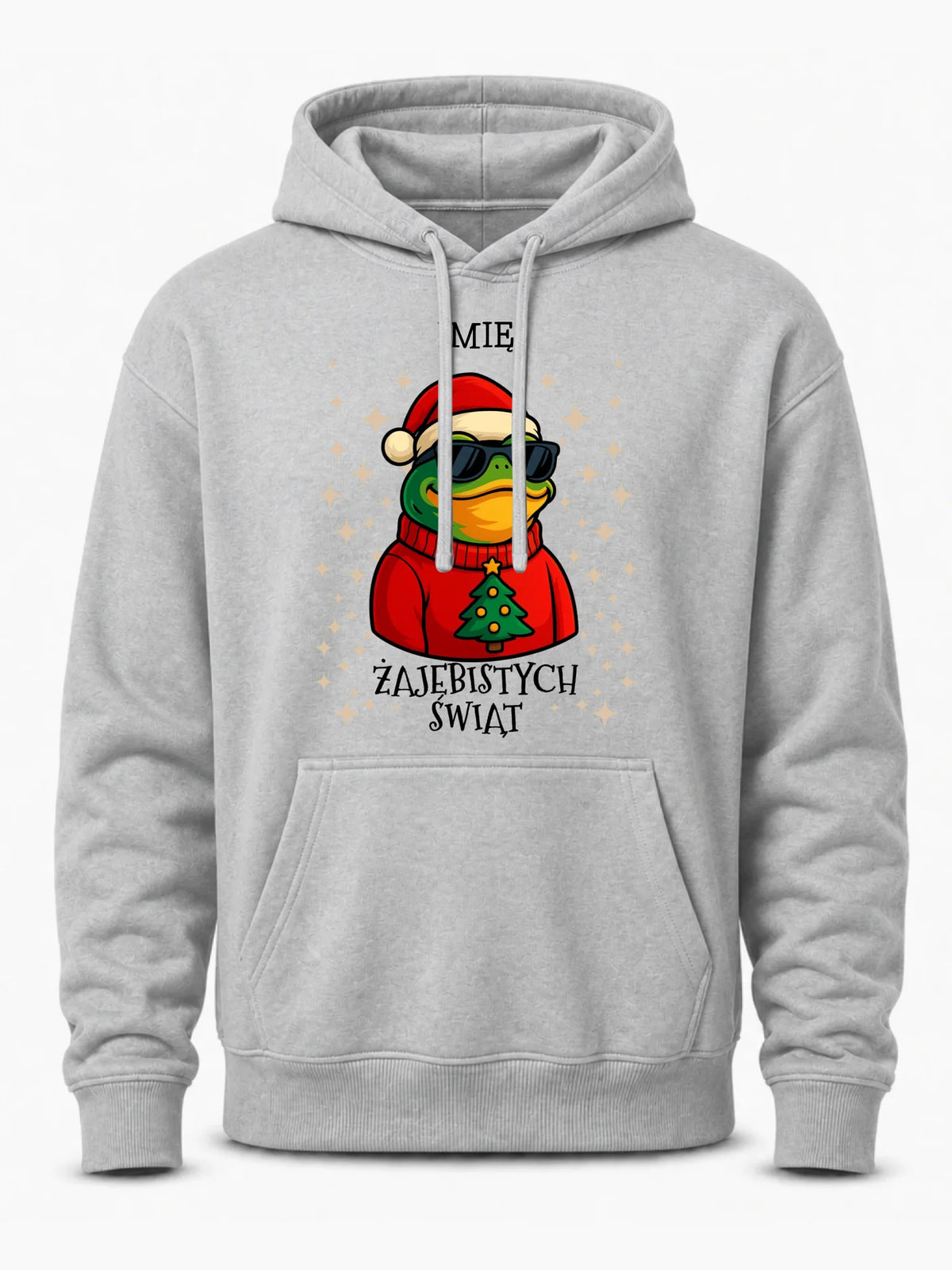 Bluza męska z kapturem świąteczna - Żajebistych Świąt - personalizowana BN144