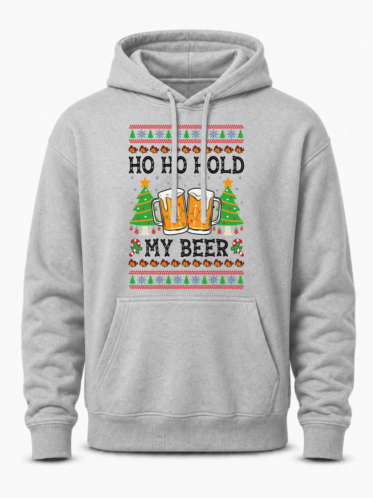 Bluza męska z kapturem świąteczna - Ho ho hold my beer BN131