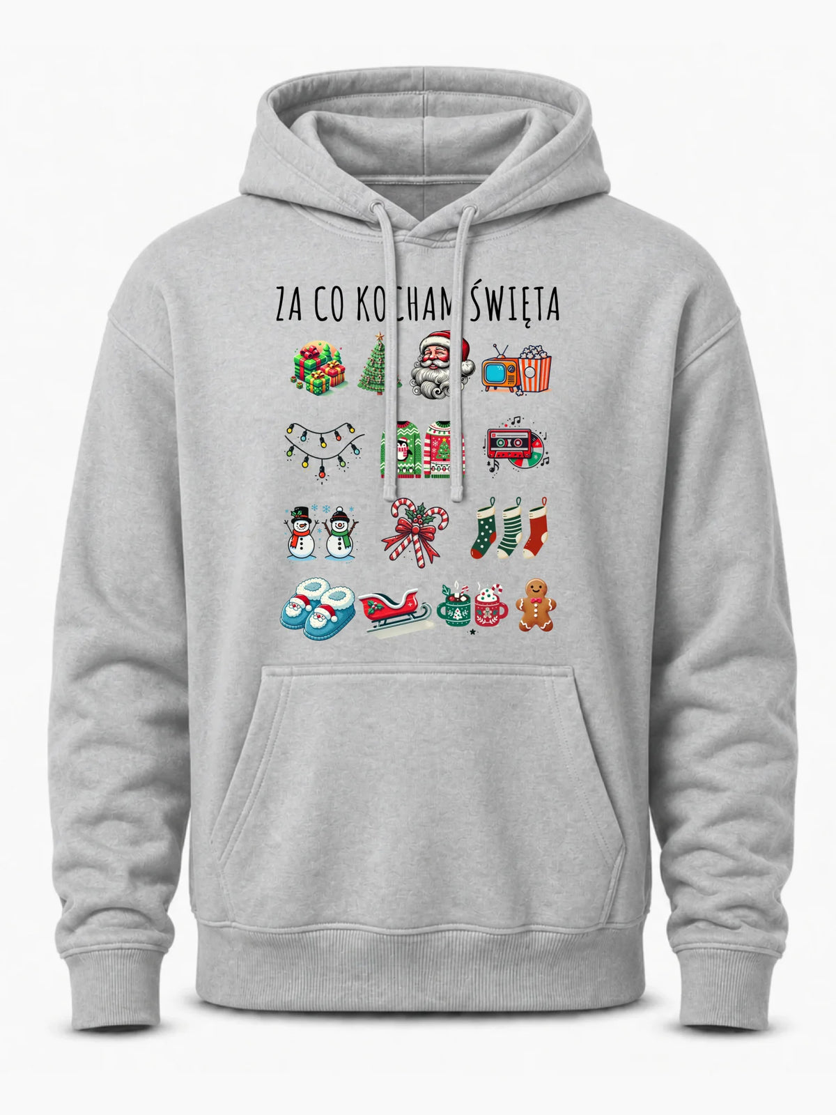 Bluza męska z kapturem świąteczna - Za co kocham święta BN130