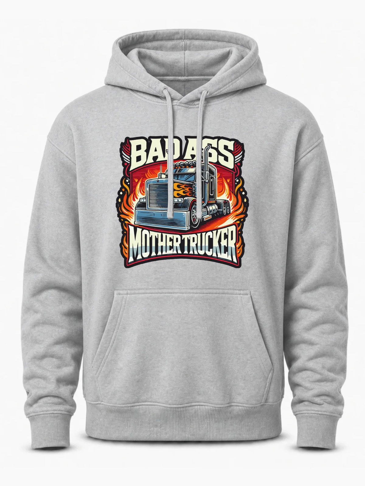Bluza męska z kapturem dla kierowcy tira - Badass Mother Trucker ZKT04