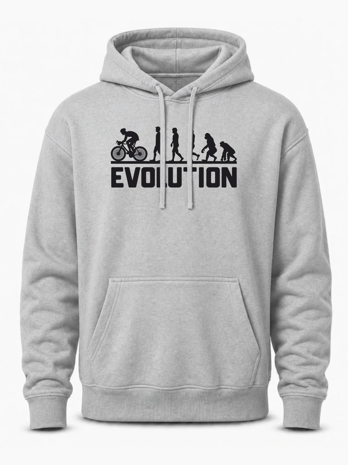 Bluza męska z kapturem na rower - Ewolucja rowerzysty HR04
