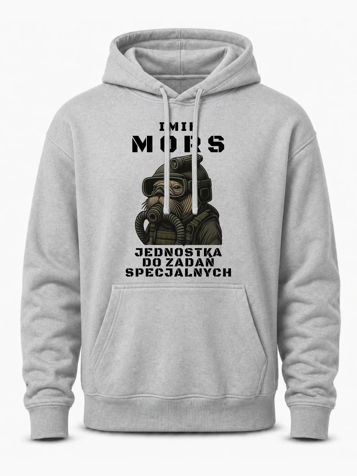 Bluza męska z kapturem - prezent dla morsa - Mors do zadań specjalnych - personalizowana HM07