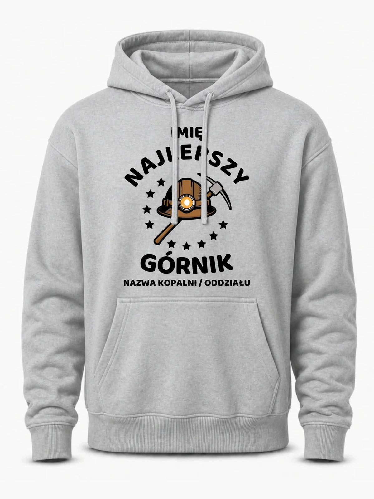 Bluza męska z kapturem - prezent dla górnika - Najlepszy górnik - personalizowana G23