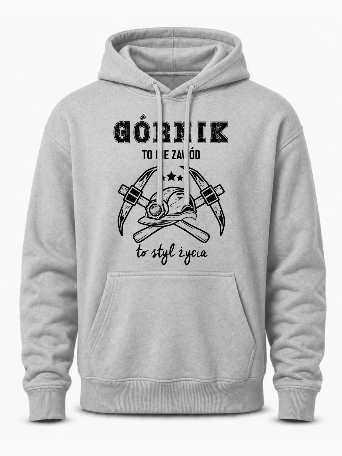 Bluza męska z kapturem - prezent dla górnika - Górnik to nie zawód to styl życia G05