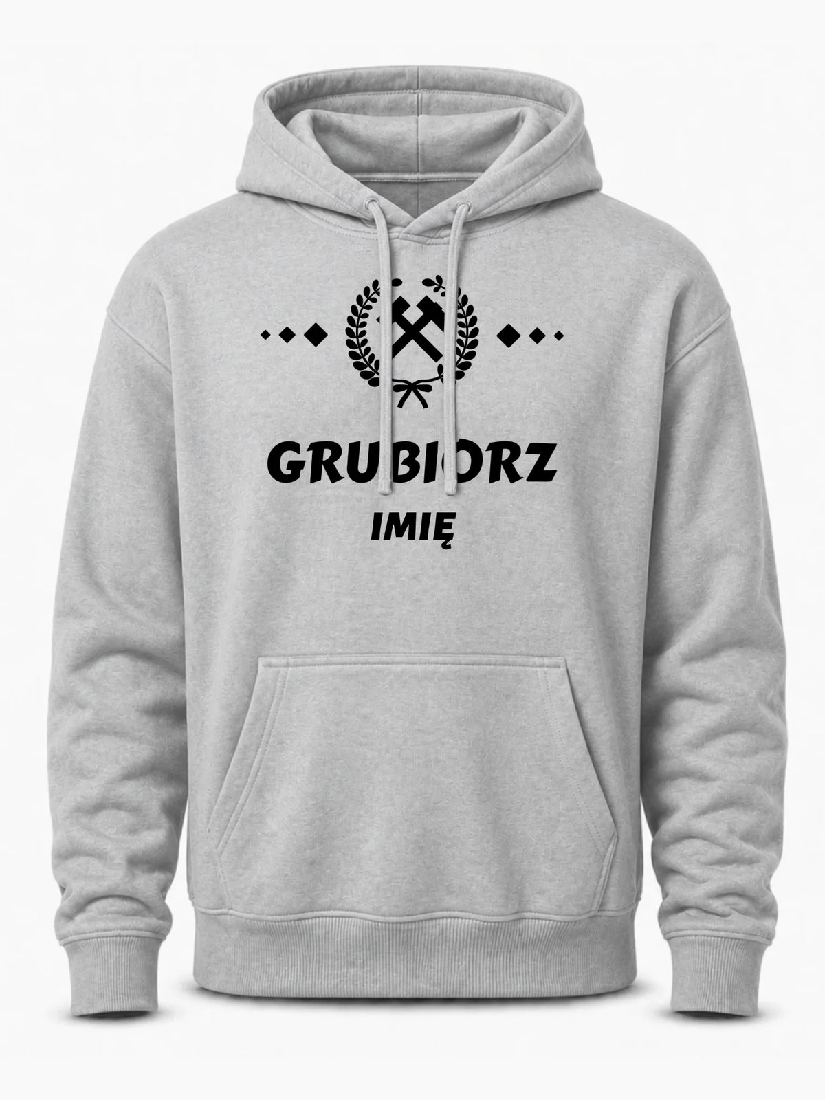 Bluza męska z kapturem - prezent dla górnika - Grubiorz - personalizowana G03