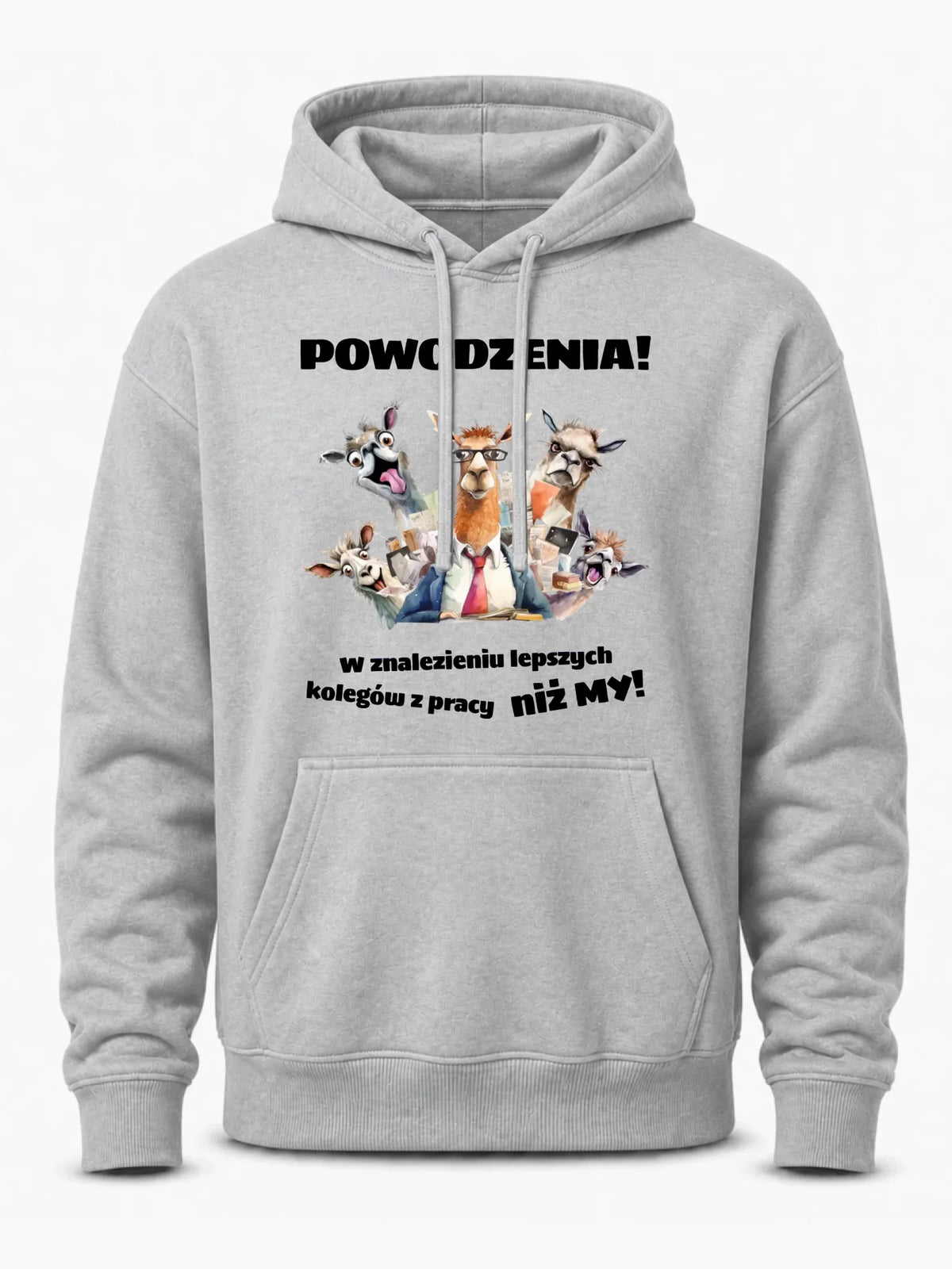 Bluza męska z kapturem na odejście z pracy - Powodzenia w znalezieniu lepszych kolegów OP08