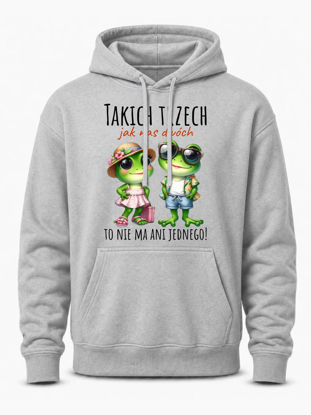 Bluza męska z kapturem - Żabki Takich trzech jak nas dwóch DCH11