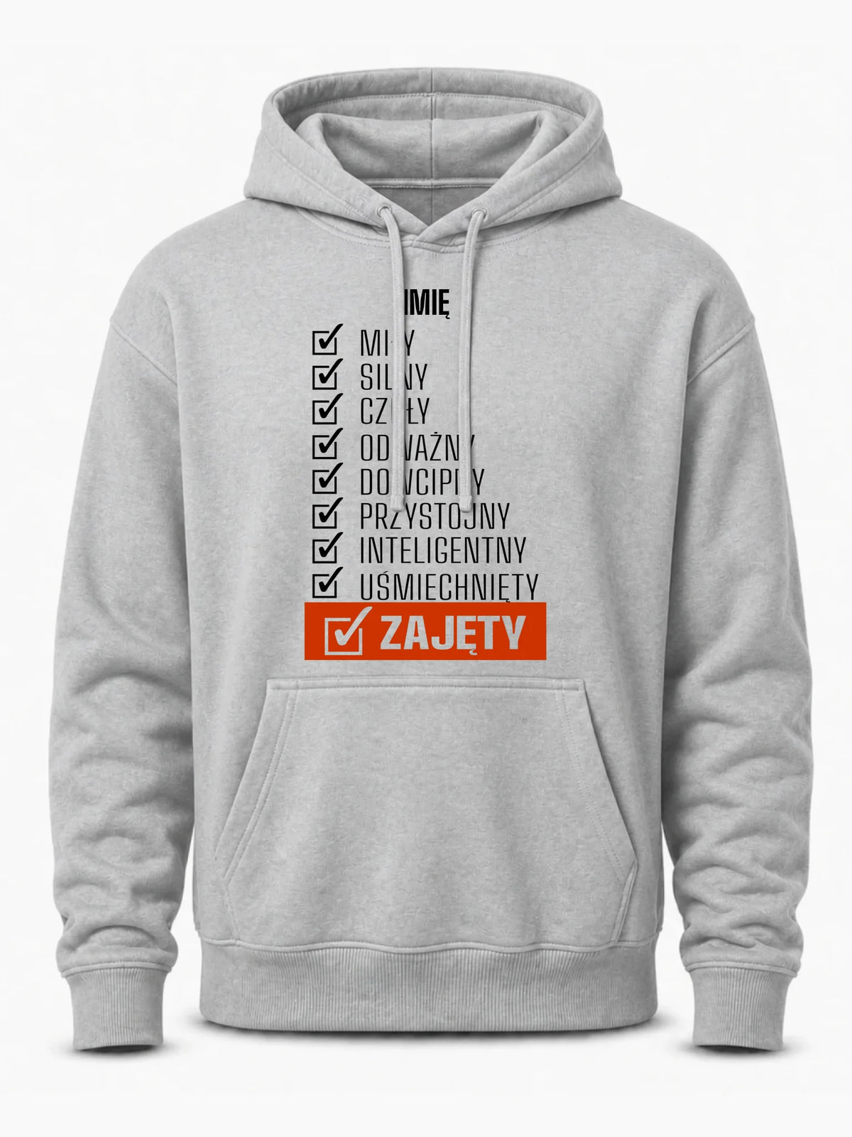 Bluza męska z kapturem - Zajęty prezent dla chłopaka męża narzeczonego - personalizowana DCH05