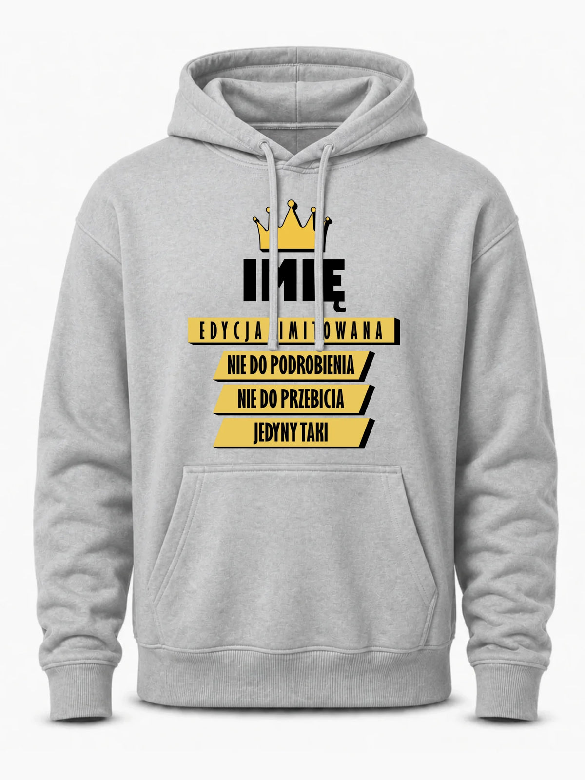Bluza męska z kapturem - Edycja Limitowana prezent dla niego - personalizowana DCH03