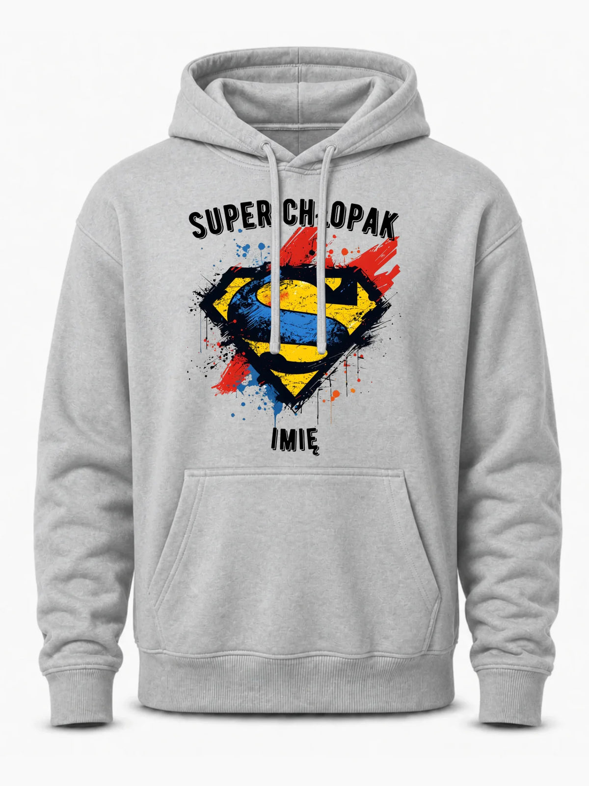 Bluza męska z kapturem - prezent na Dzień Chłopaka - Super Chłopak - personalizowana DCH18