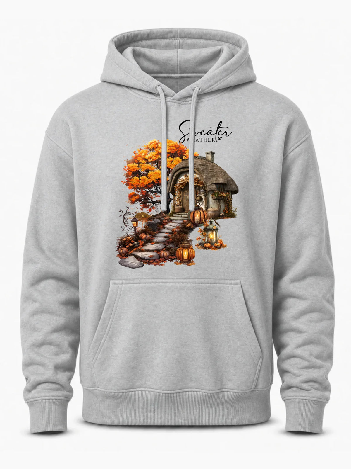 Bluza męska z kapturem jesienna - Sweater weather JS15