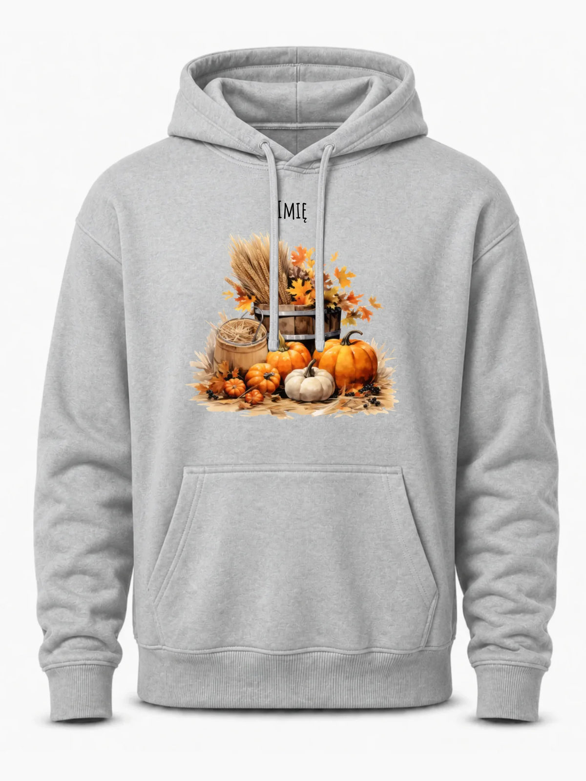 Bluza męska z kapturem na jesień - Harvest vibes - personalizowana JS09
