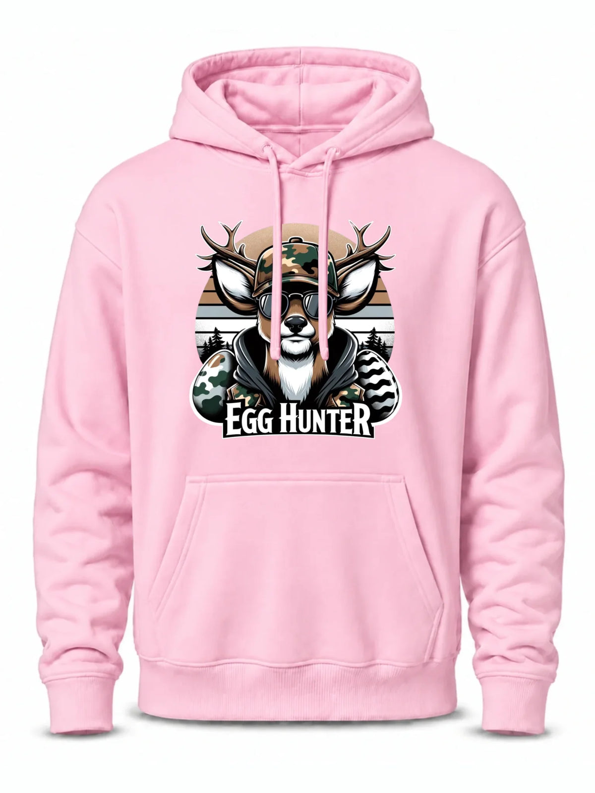 Bluza męska z kapturem wielkanocna - Jeleń Survival Egg hunter WN19