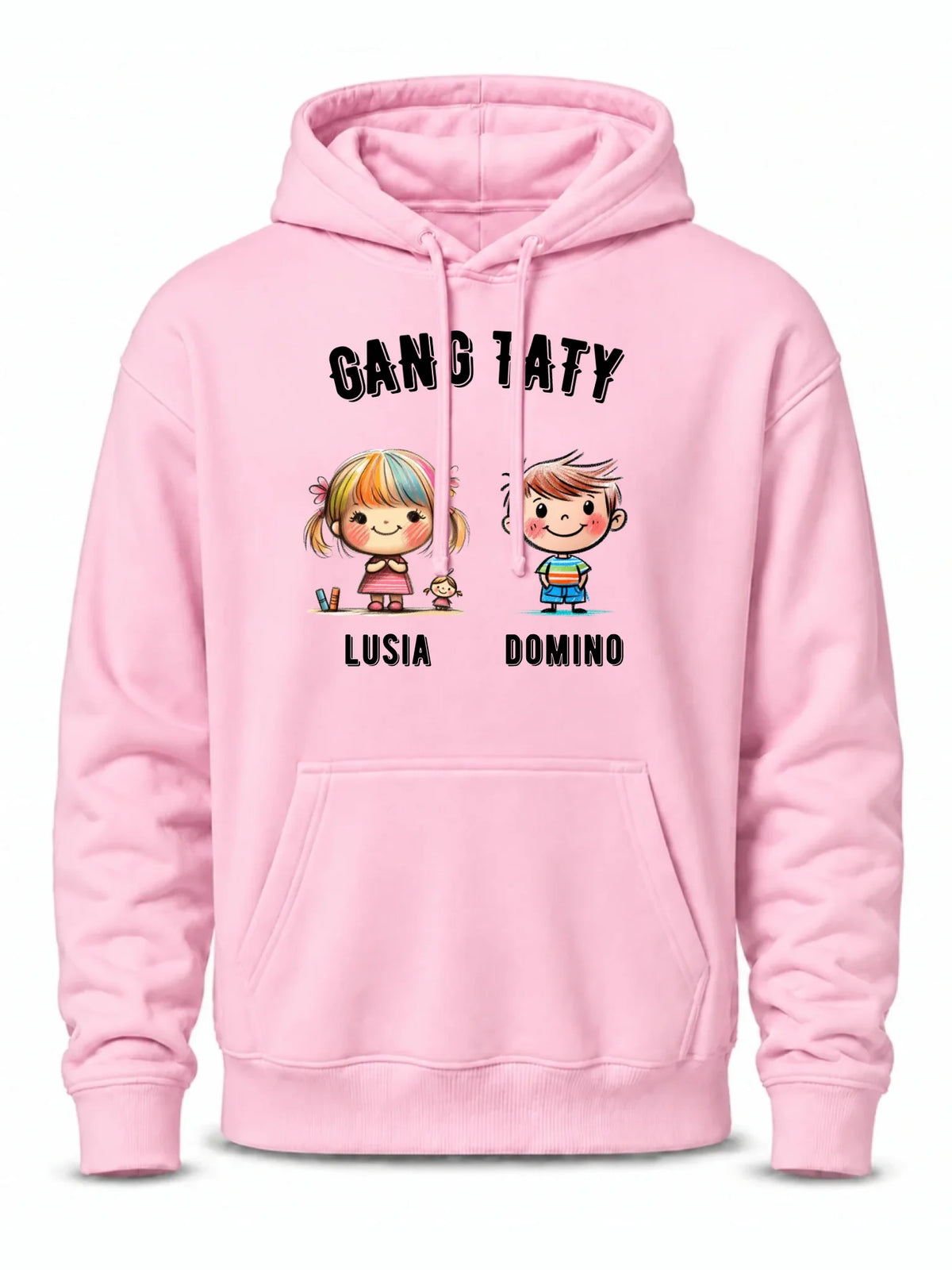 Bluza z kapturem dla taty z imionami dzieci - Gang taty - personalizowana DT09
