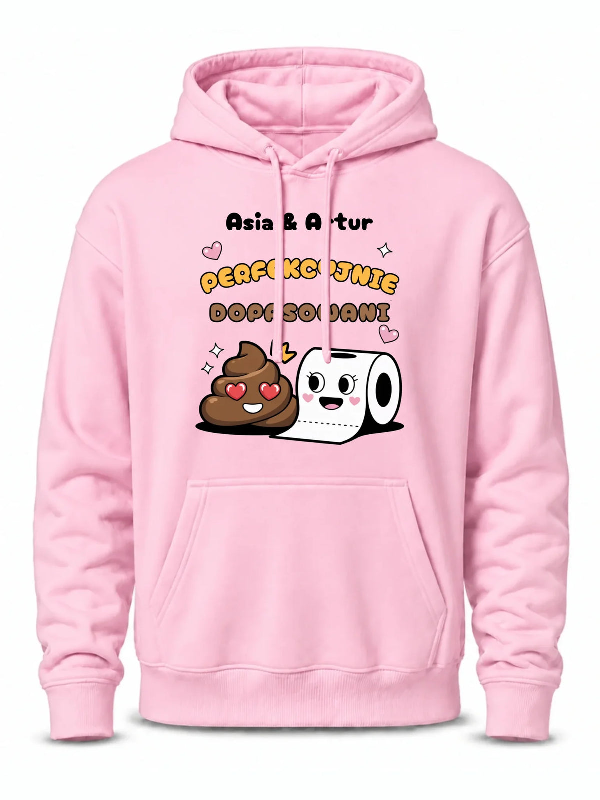 Bluza męska z kapturem - Perfekcyjnie dopasowani - personalizowana W81