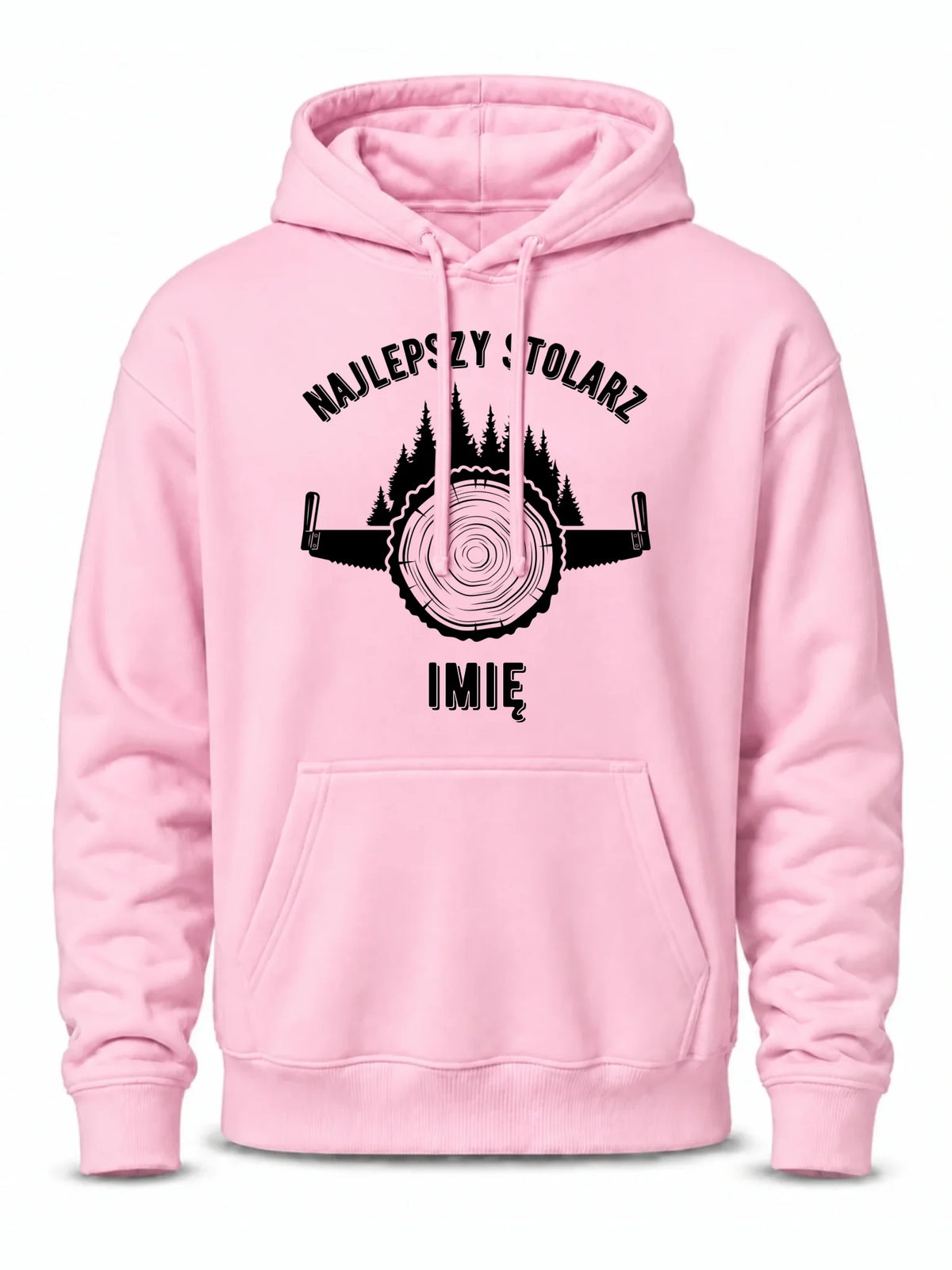 Bluza męska z kapturem dla stolarza - Najlepszy stolarz - personalizowana ZS01