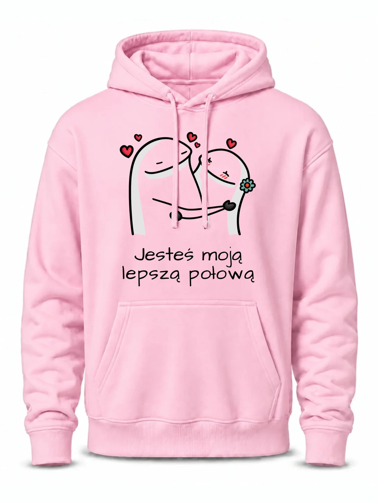 Bluza męska z kapturem - Jesteś moją lepszą połową W87
