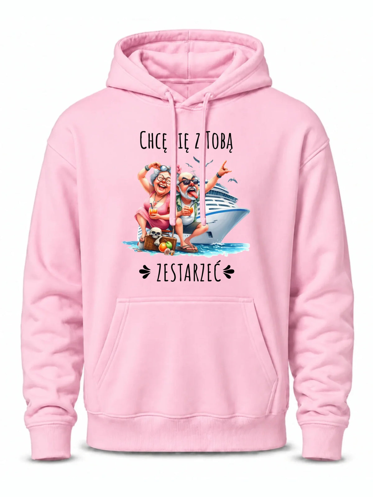 Bluza męska z kapturem - Chcę się z Tobą zestarzeć W80