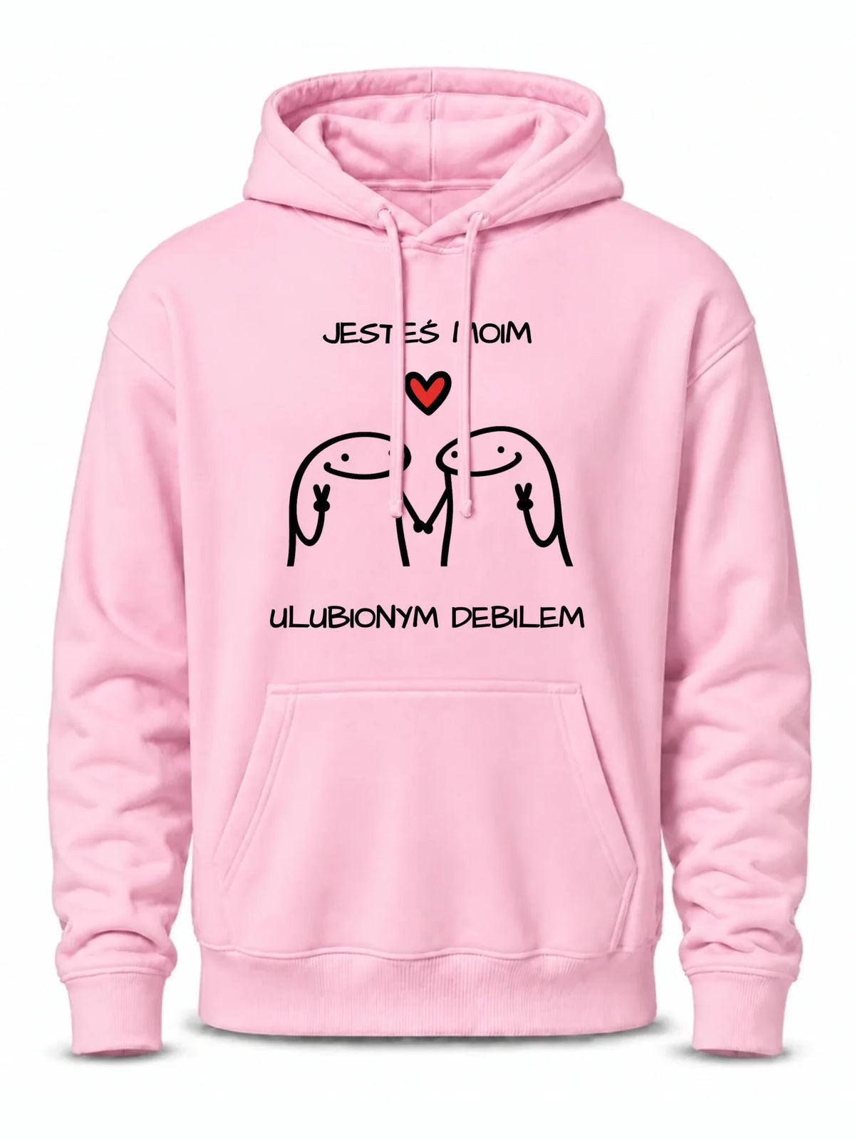 Bluza męska z kapturem - Jesteś moim ulubionym debilem W78