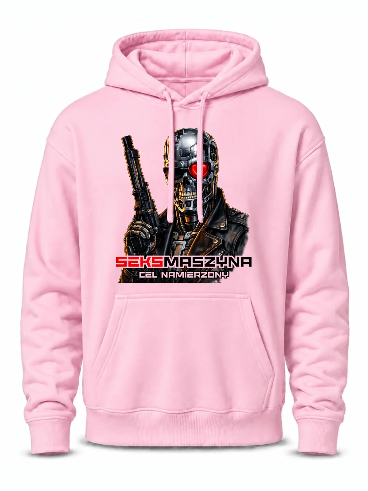 Bluza męska z kapturem dla faceta - Cyborg z sercem Seks maszyna DCH32