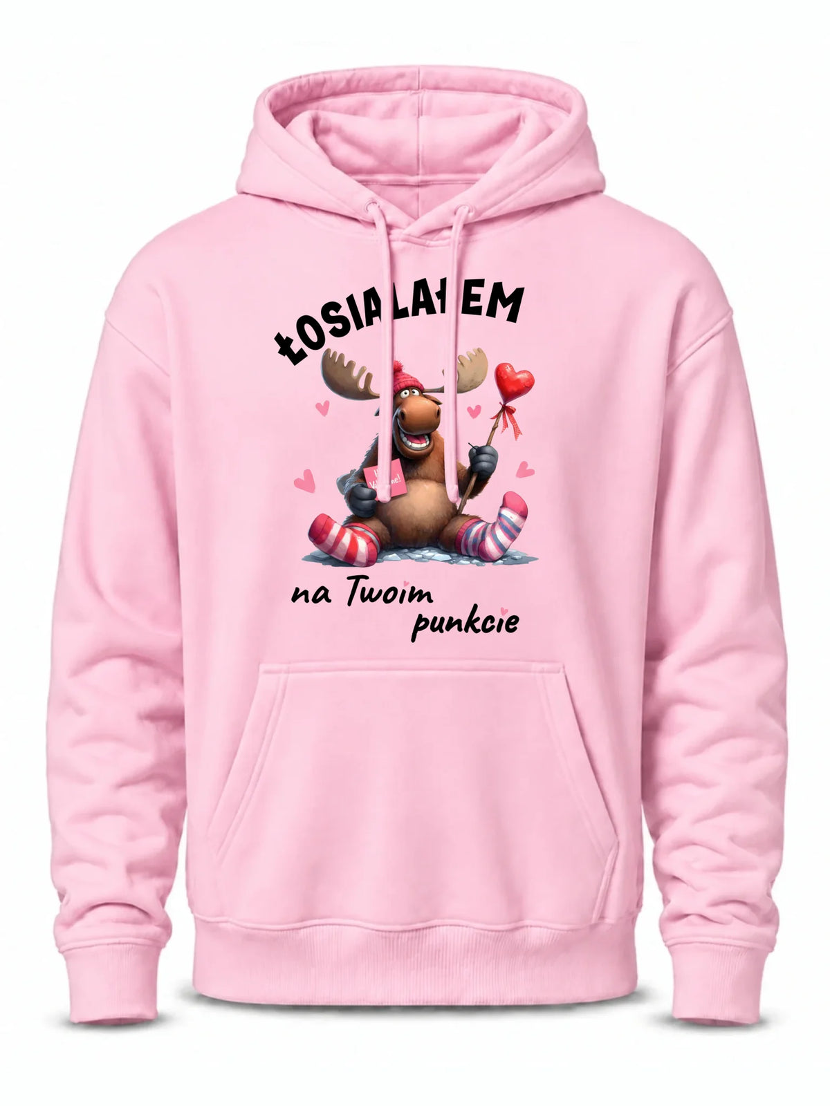 Bluza męska z kapturem - Łosialałem na Twoim punkcie W66