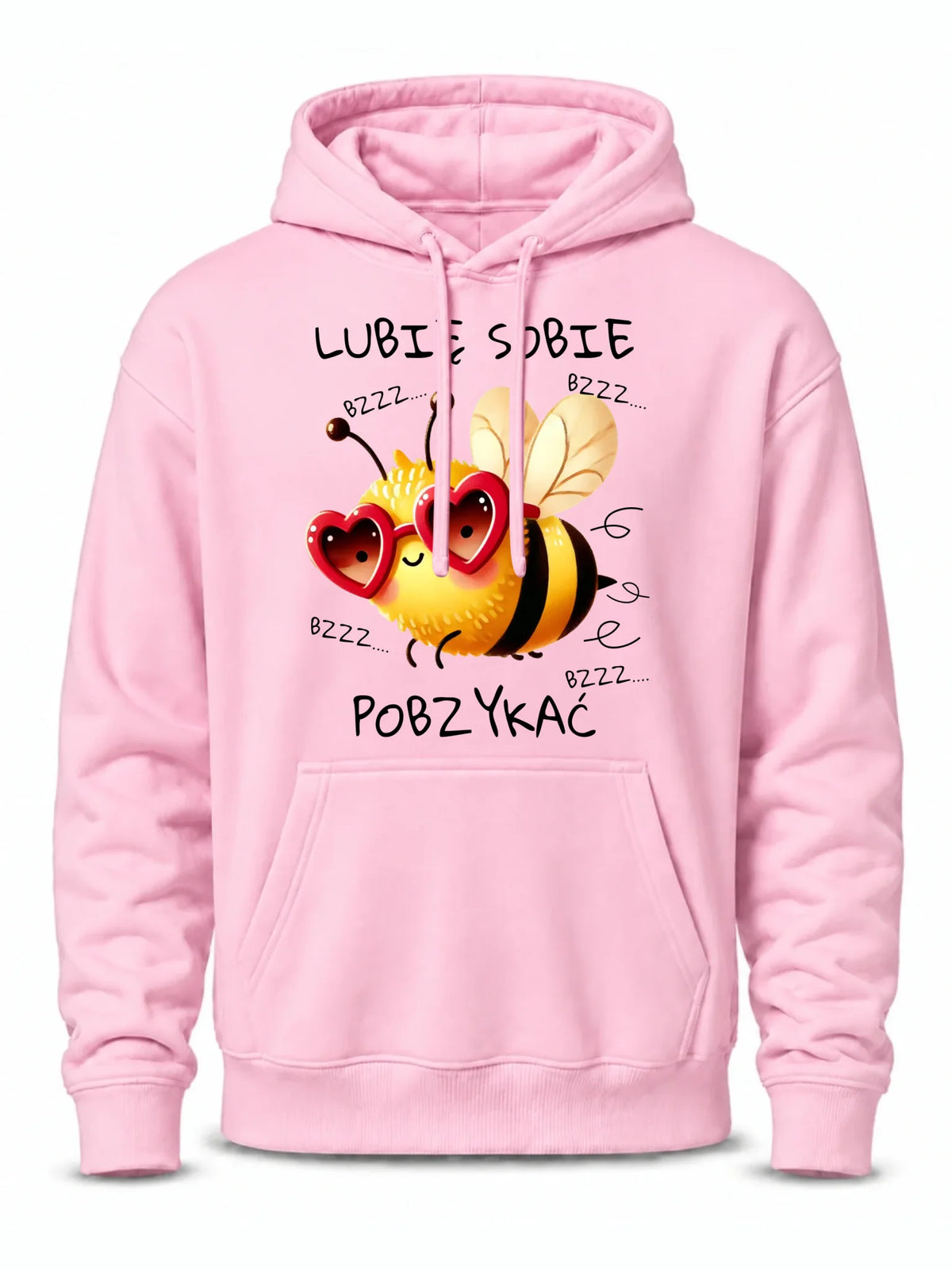 Bluza męska z kapturem - Lubię sobie pobzykać W51