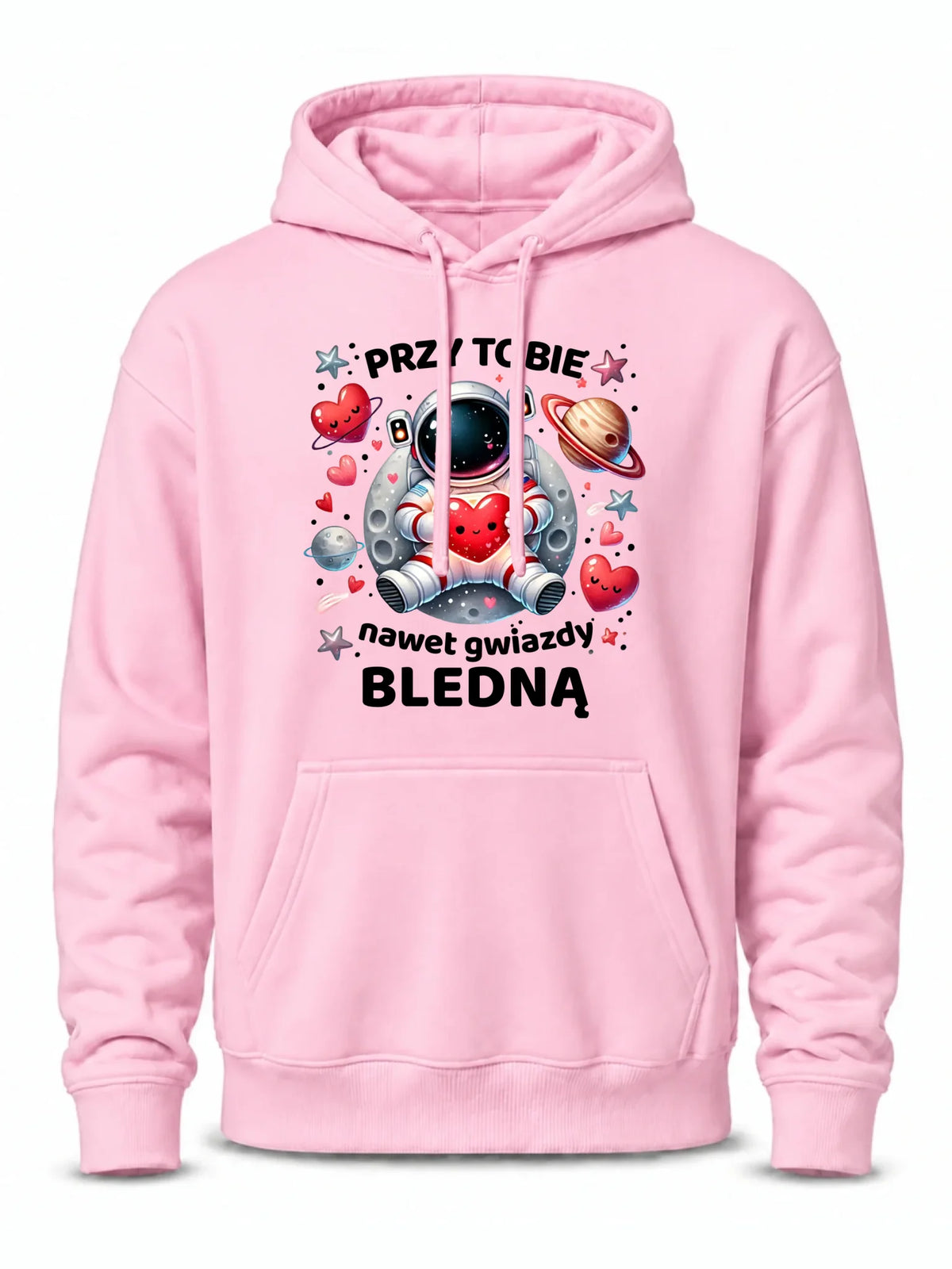Bluza męska z kapturem - Przy Tobie nawet gwiazdy bledną W57