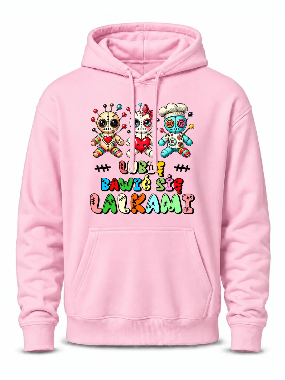 Bluza męska z kapturem - Voodoo Lubię bawić się lalkami W52