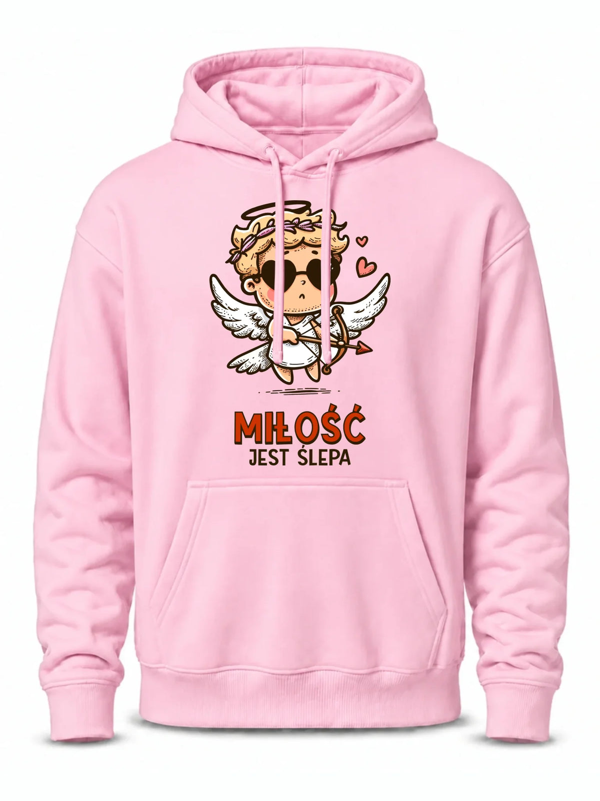 Bluza męska z kapturem - Miłość jest ślepa W48