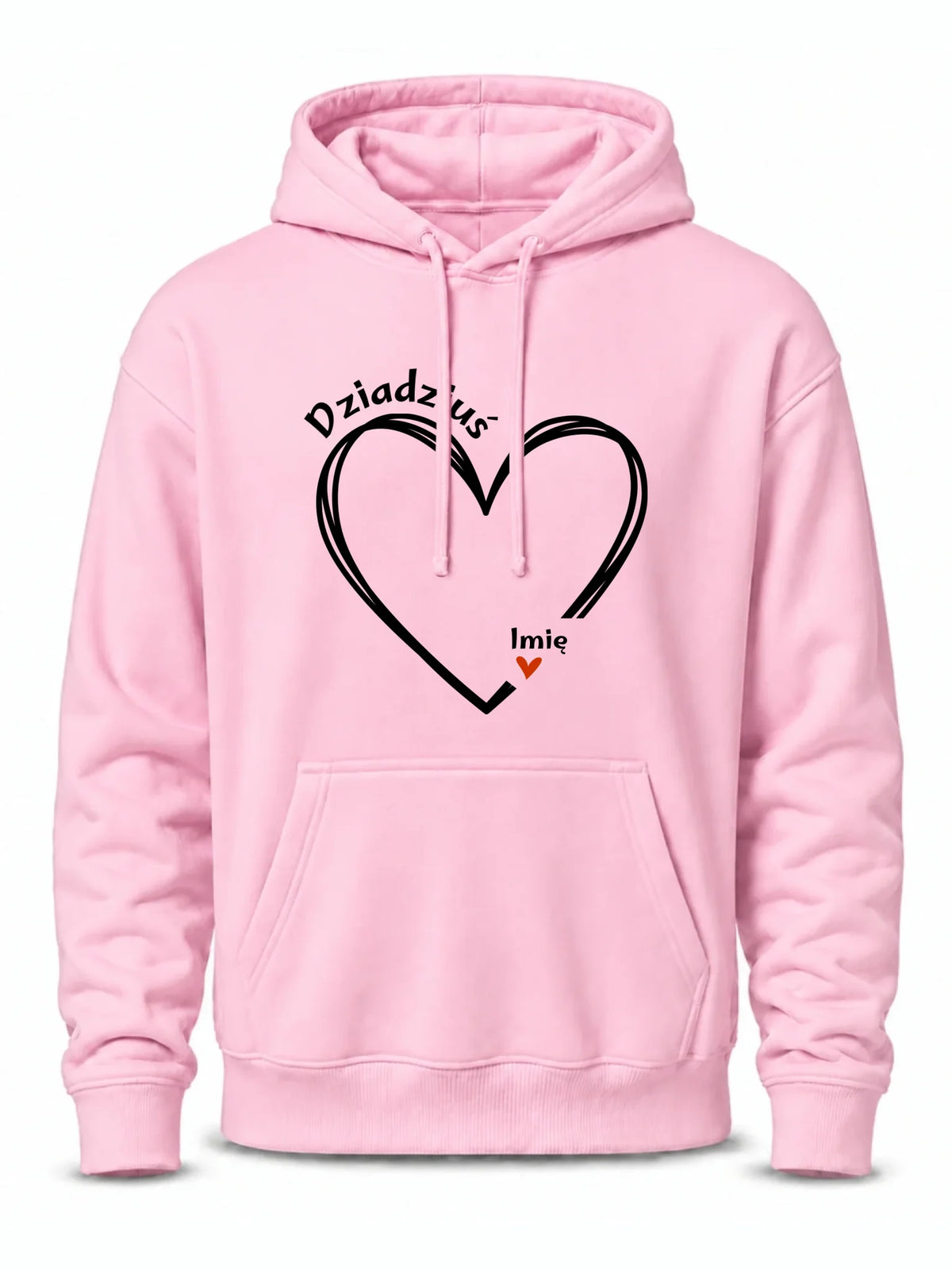 Bluza z kapturem dla dziadka - Serce z imionami wnuków 1-7 - personalizowana D26