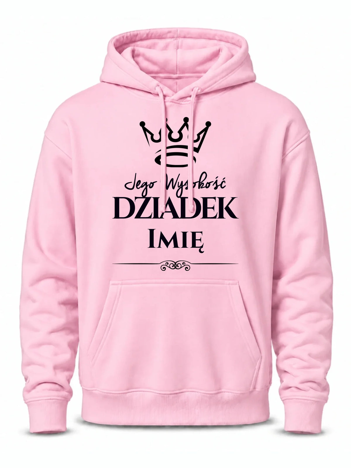 Bluza z kapturem dla dziadka - Jego Wysokość dziadek - personalizowana D11