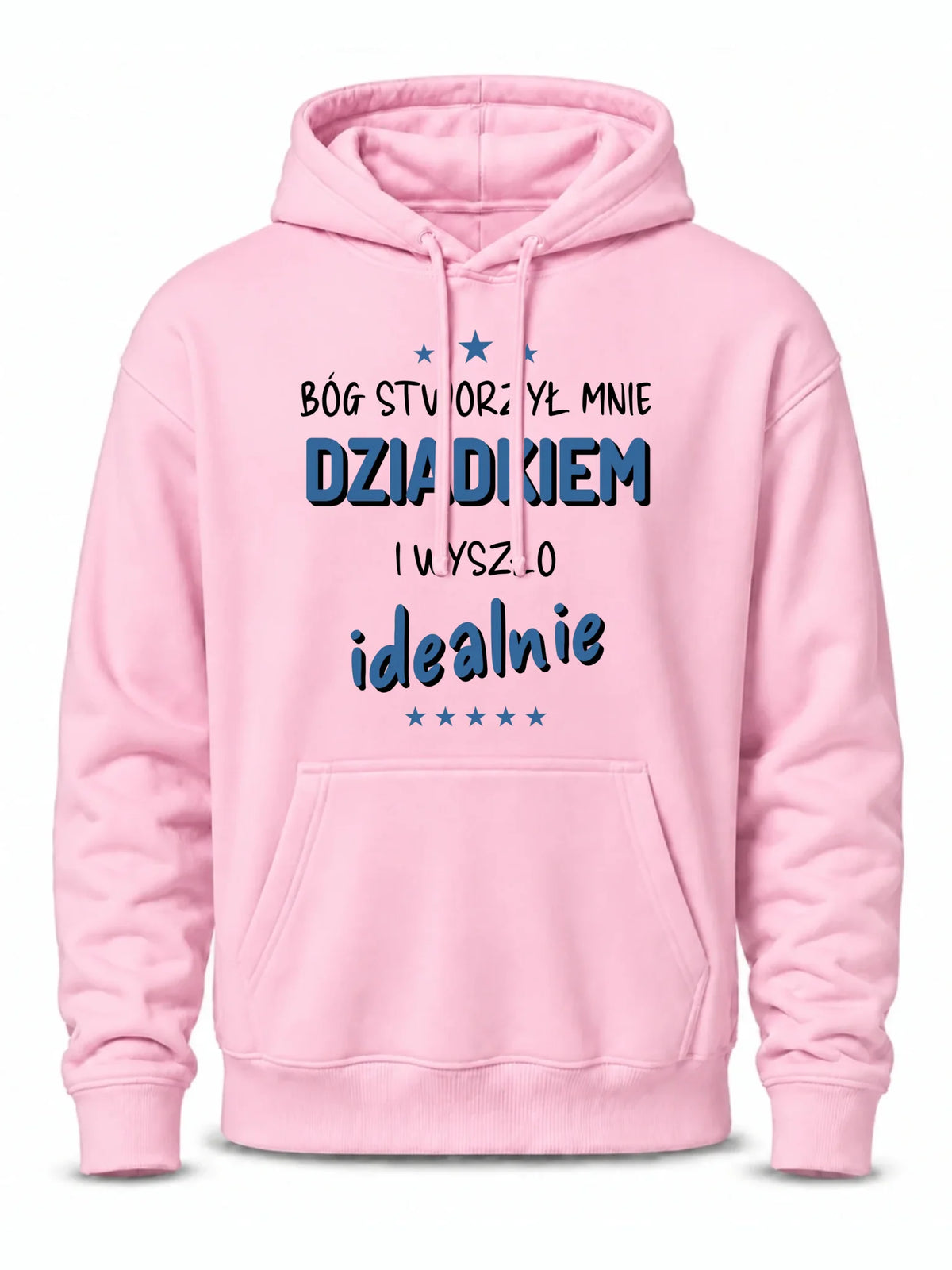 Bluza z kapturem dla dziadka - Bóg stworzył mnie dziadkiem i wyszło idealnie D08