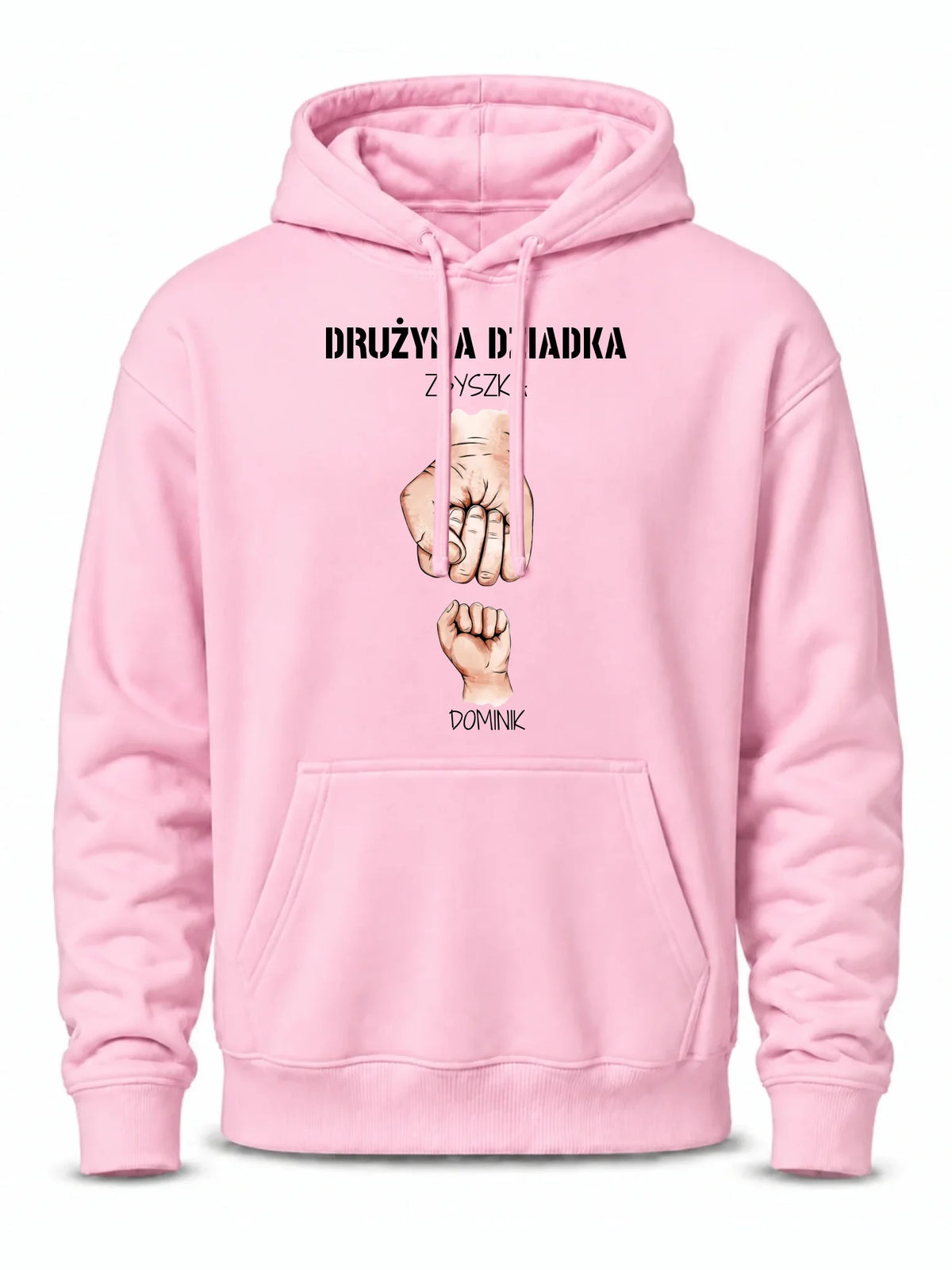 Bluza z kapturem dla dziadka - Drużyna dziadka 1-6 imion wnuków - personalizowana D07