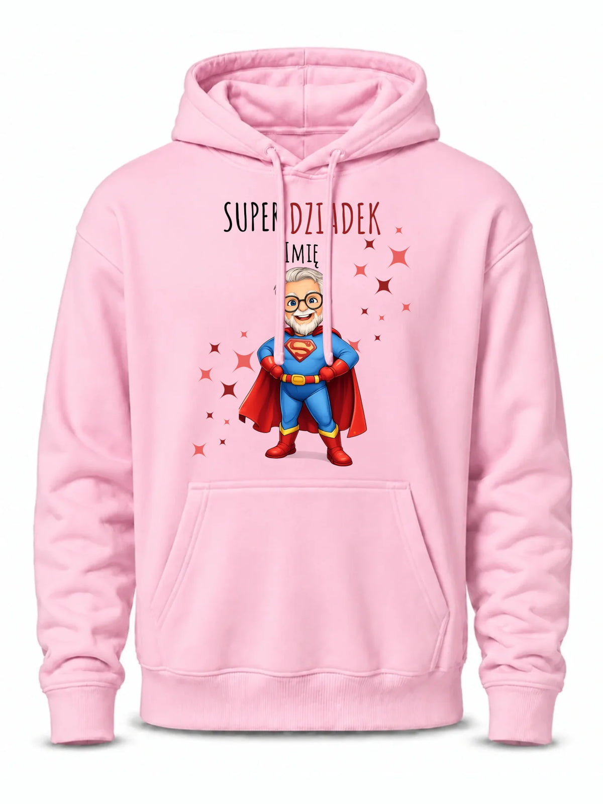 Bluza z kapturem dla dziadka - Super Dziadek - personalizowana D02