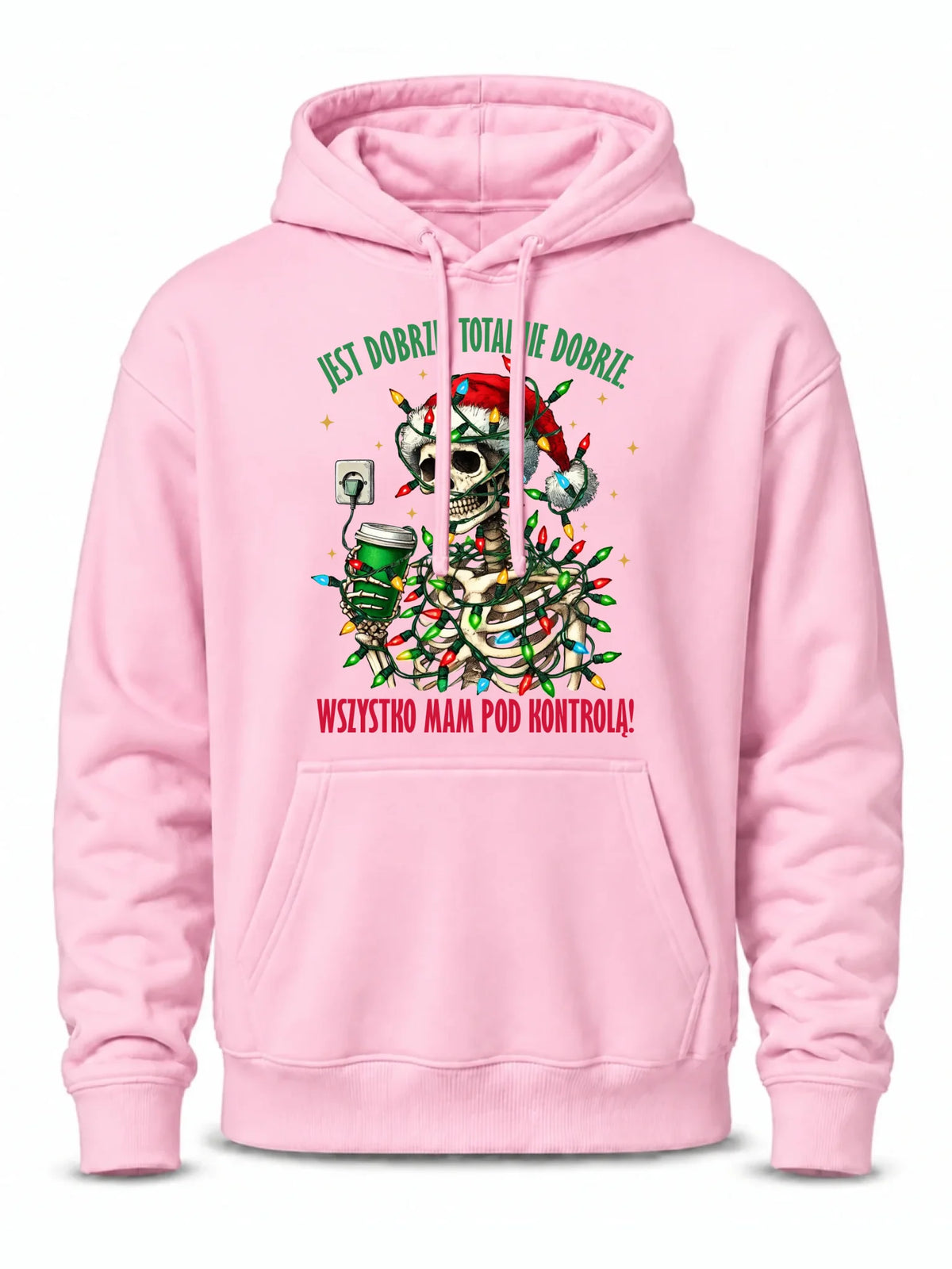 Bluza męska z kapturem świąteczna - Jest dobrze Wszystko mam pod kontrolą BN55