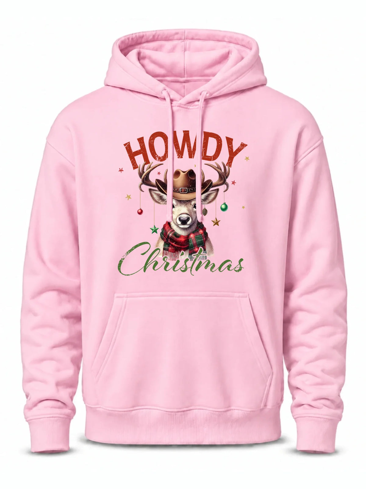 Bluza męska z kapturem świąteczna - Howdy Christmas BN54