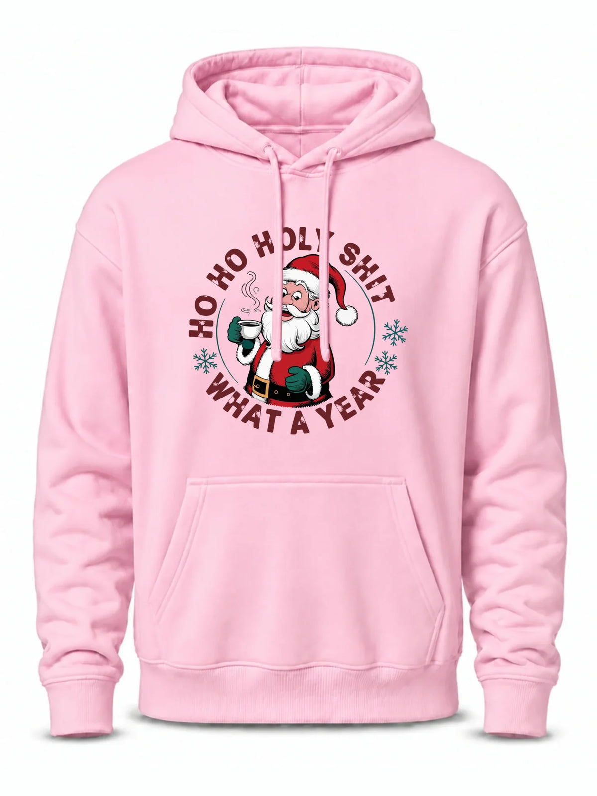 Bluza męska z kapturem świąteczna - Ho ho holy shit what a year BN74