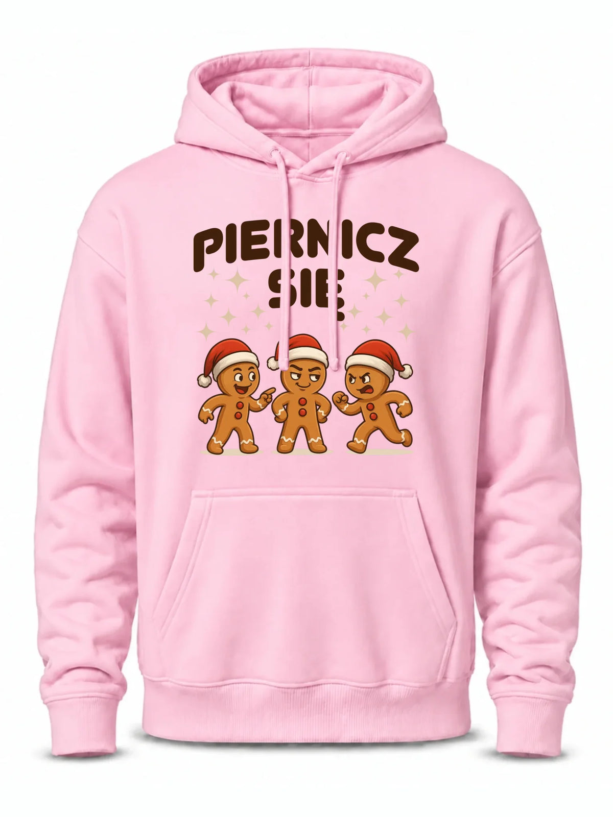 Bluza męska z kapturem świąteczna - Piernicz się BN149