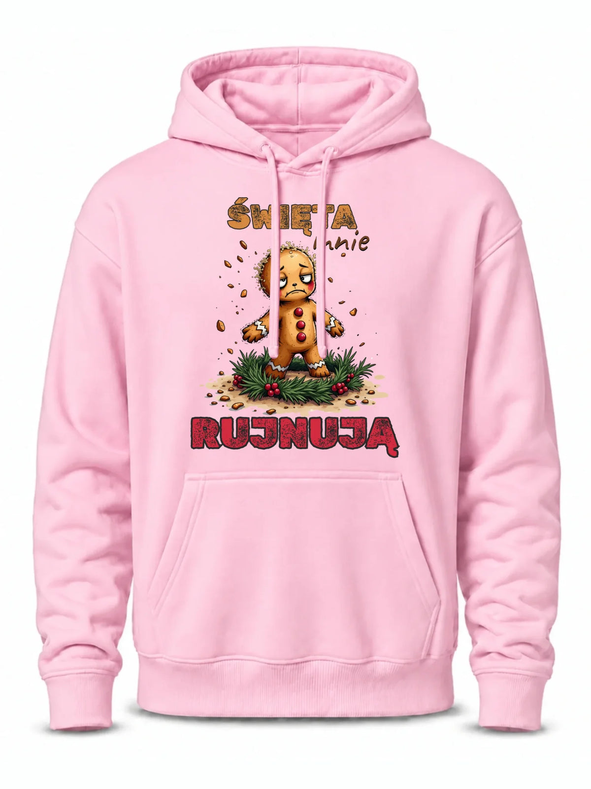 Bluza męska z kapturem świąteczna - Piernik Święta mnie rujnują BN143