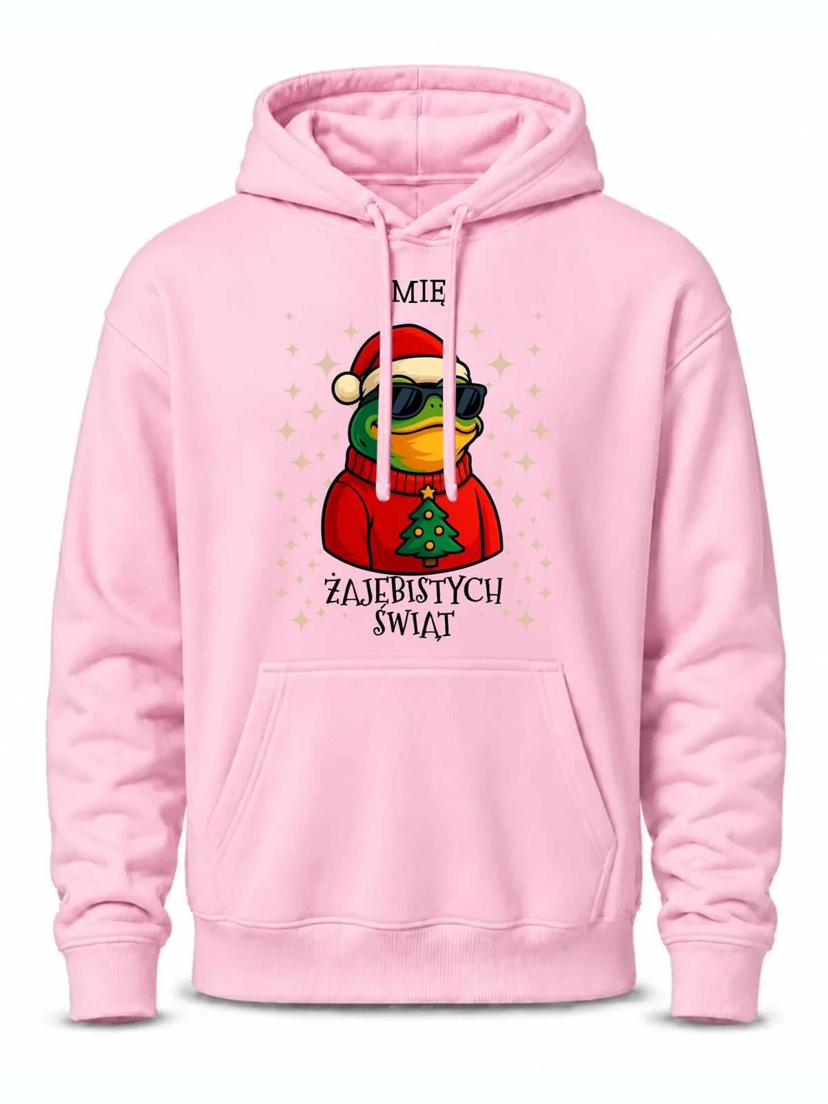 Bluza męska z kapturem świąteczna - Żajebistych Świąt - personalizowana BN144