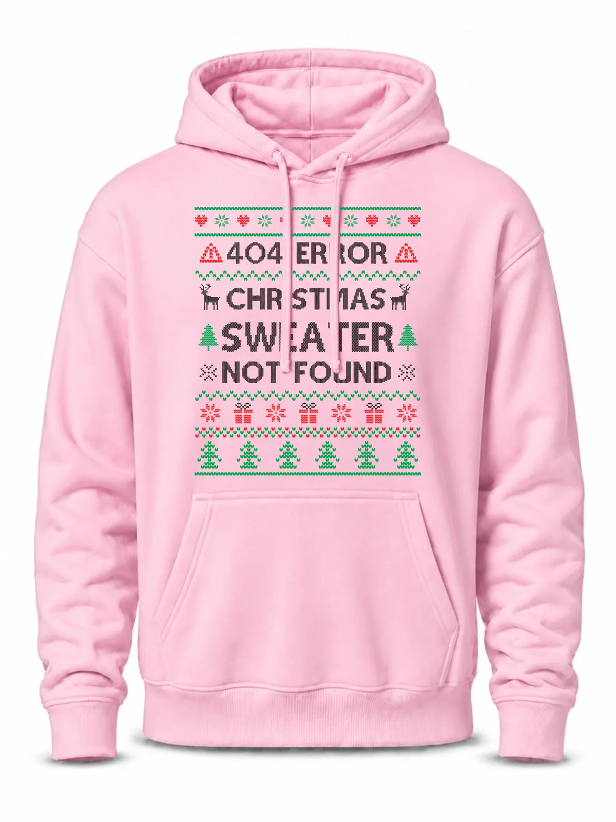 Bluza męska z kapturem świąteczna - Error 404 Christmas sweater not found BN107