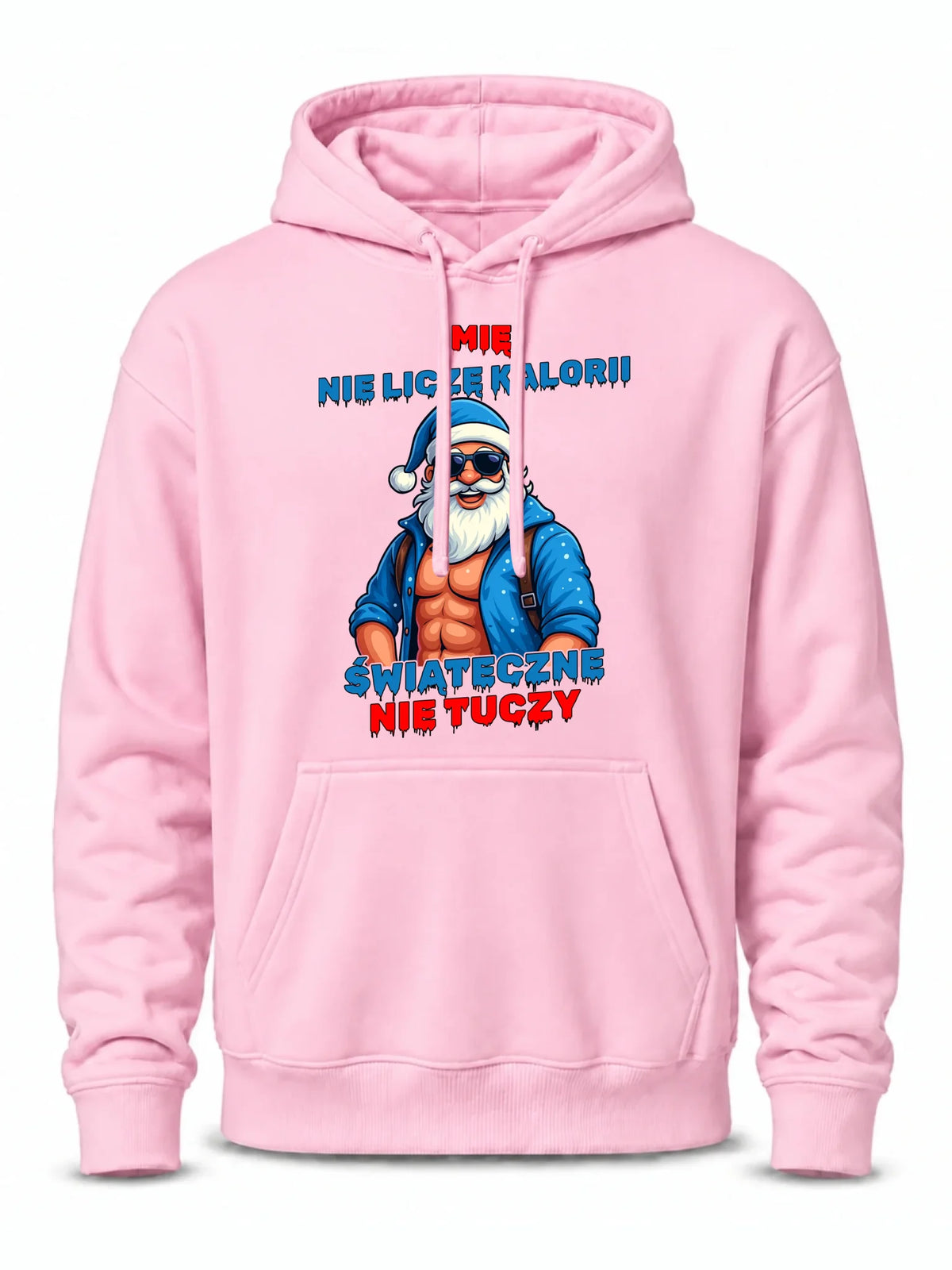 Bluza męska z kapturem świąteczna - Świąteczne nie tuczy - personalizowana BN118