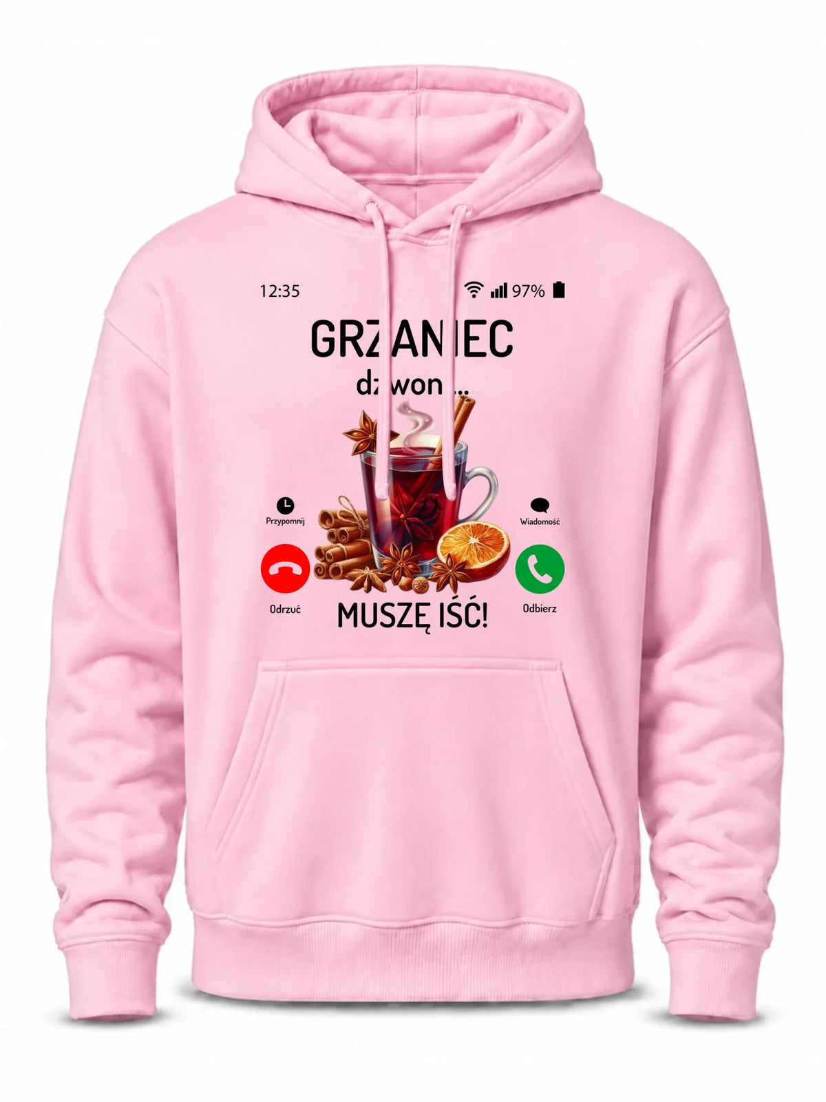 Bluza męska świąteczna - Grzaniec dzwoni, muszę iść BN127