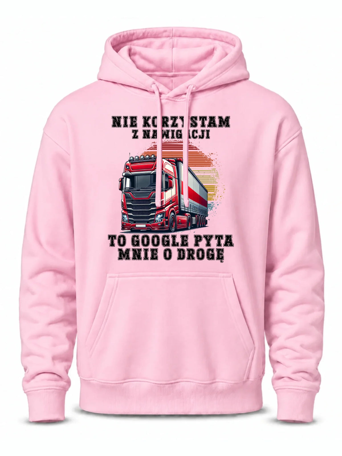 Bluza męska z kapturem - kierowca ciężarówki - Google pyta mnie o drogę ZKT10