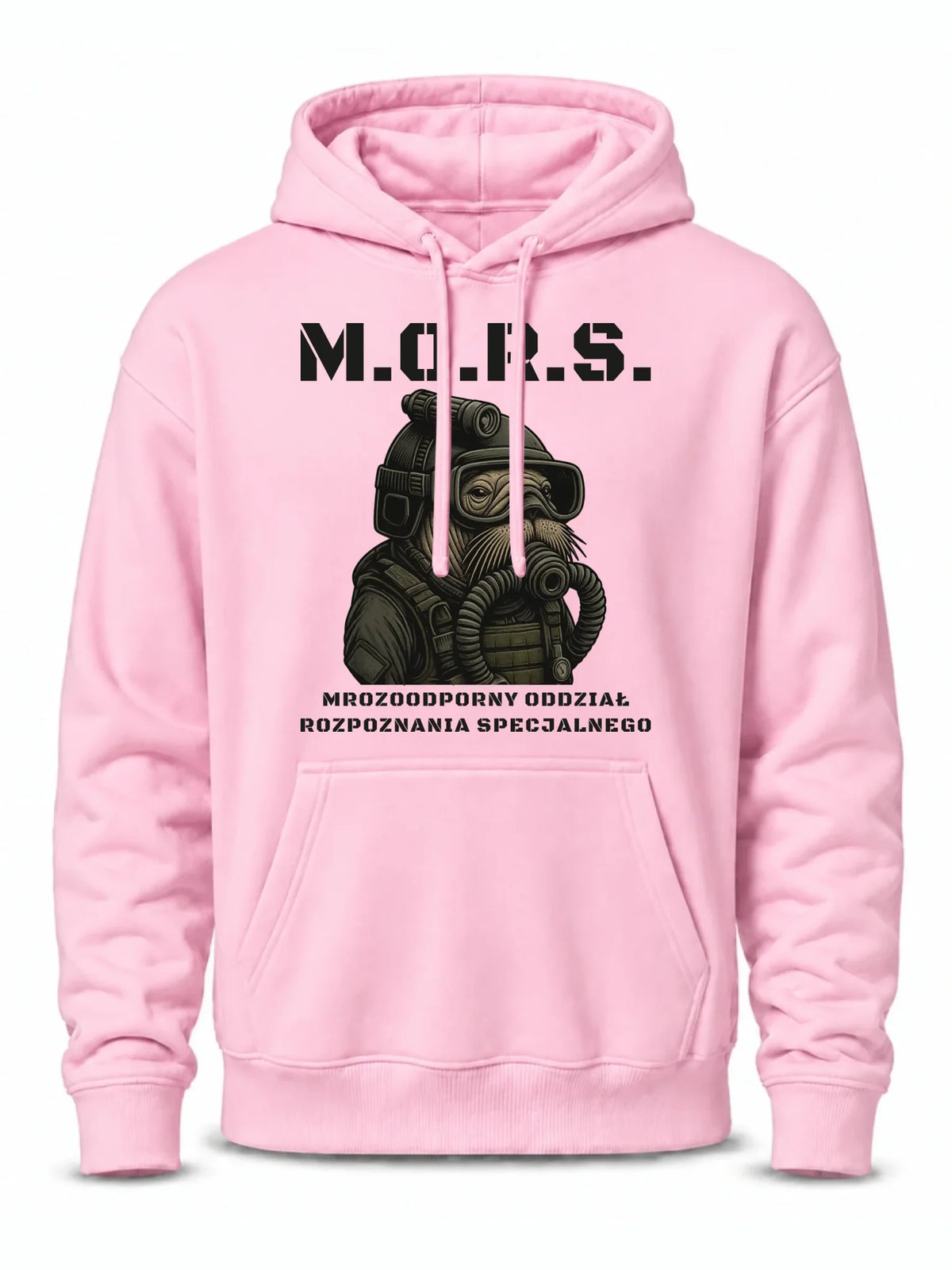 Bluza męska z kapturem - prezent dla morsa - M.O.R.S. Mrozoodporny Oddział Rozpoznania Specjalnego HM20
