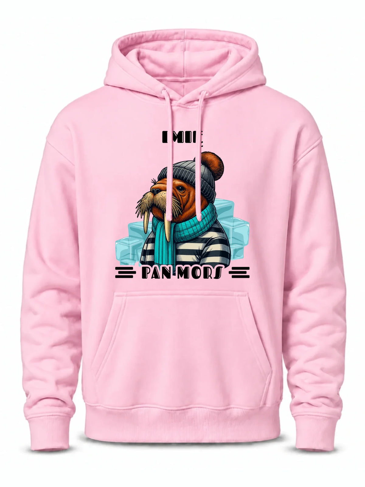 Bluza męska z kapturem - prezent dla morsa - Pan Mors - personalizowana HM15