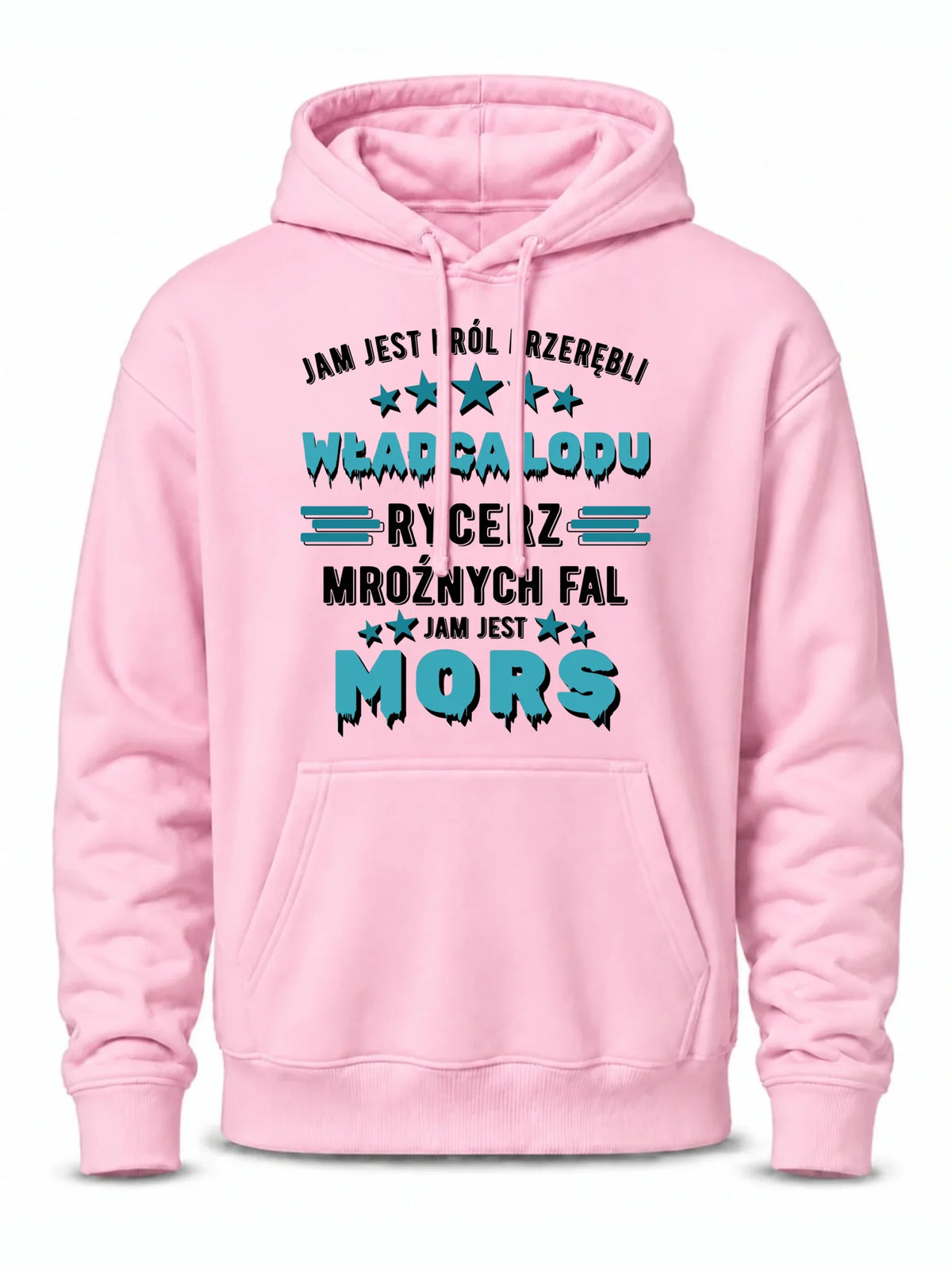 Bluza męska z kapturem - prezent dla morsa - Jam jest Król przerębli Jam jest mors HM13