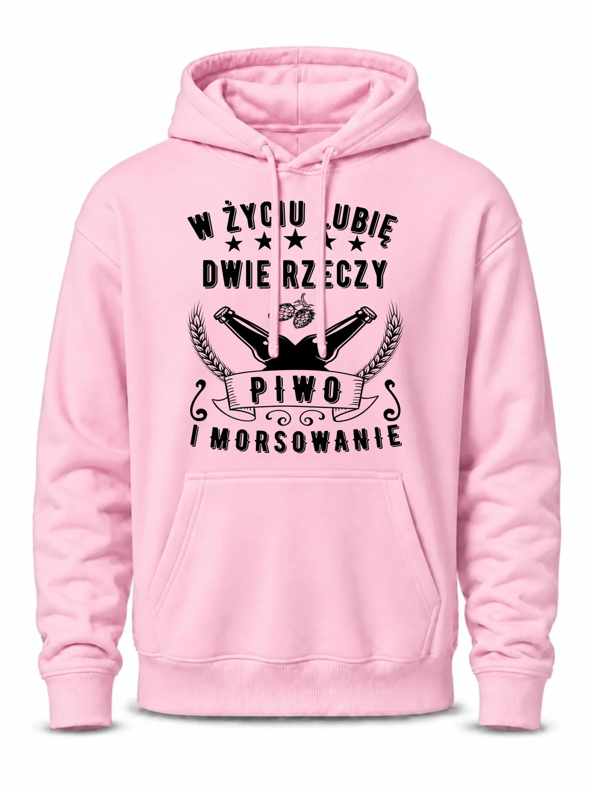 Bluza męska z kapturem - prezent dla morsa - Piwo i morsowanie - Mors HM09