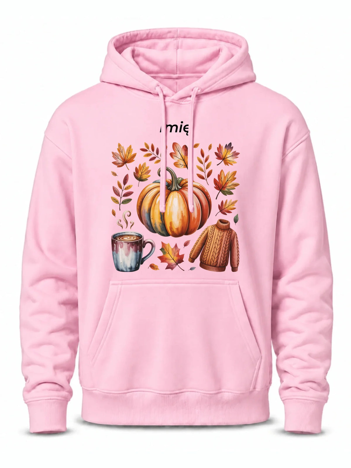 Bluza męska z kapturem jesienna - Złota jesień - personalizowana JS30